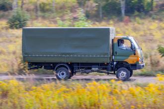 Борт - тент для перевозки личного состава на базе  Hyundai HD 65