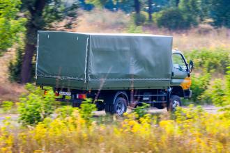 Борт - тент для перевозки личного состава на базе  Hyundai HD 65