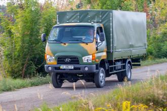 Борт - тент для перевозки личного состава на базе  Hyundai HD 65