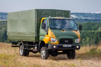 Борт - тент для перевозки личного состава на базе  Hyundai HD 65