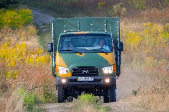 Борт - тент для перевозки личного состава на базе  Hyundai HD 65