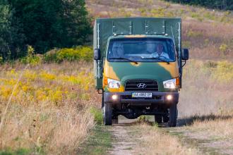 Борт - тент для перевозки личного состава на базе  Hyundai HD 65