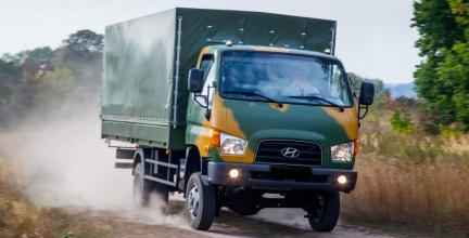 Борт - тент для перевозки личного состава на базе  Hyundai HD 65