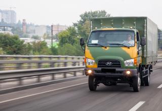 Борт - тент для перевозки личного состава на базе  Hyundai HD 65