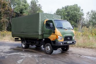 Борт - тент для перевозки личного состава на базе  Hyundai HD 65