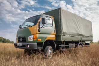 Борт - тент для перевозки личного состава на базе  Hyundai HD 65