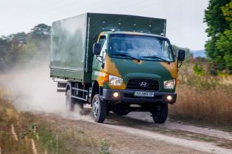 Борт - тент для перевозки личного состава на базе  Hyundai HD 65