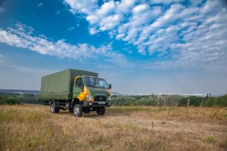 Борт - тент для перевозки личного состава на базе  Hyundai HD 65
