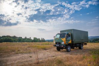 Борт - тент для перевозки личного состава на базе  Hyundai HD 65